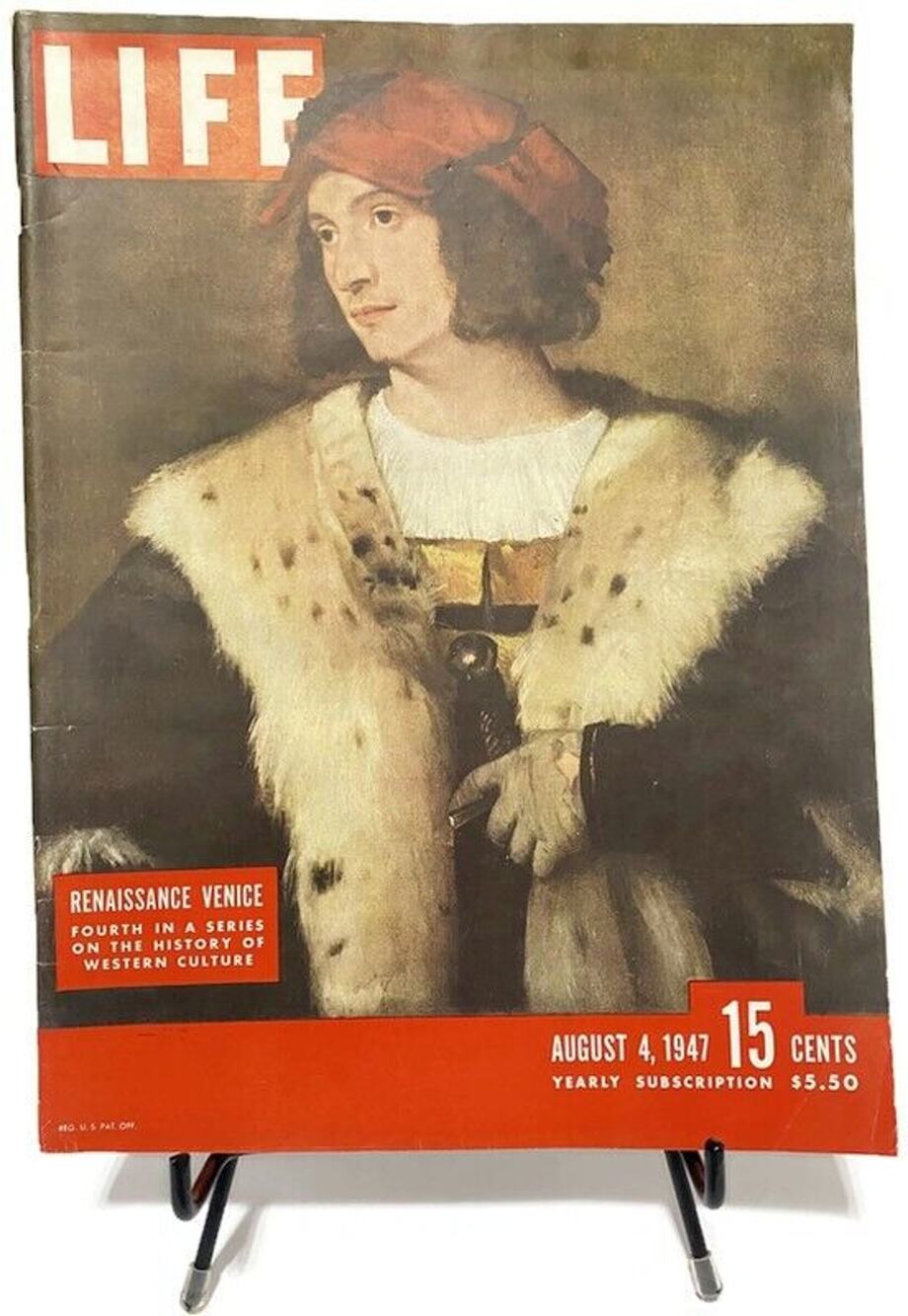 LIFE Magazine August 4 1947 Renaissance Venice Titian Portrait Cover Vintage